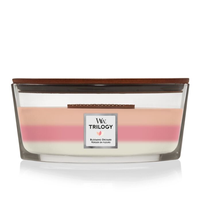 WoodWick Blooming Orchard Trilogy Ellipse Jar